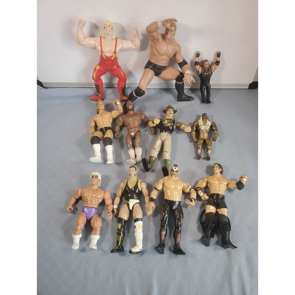 Vintage Wrestling Action Figure Lot WWE WCW Jakks Toymakers Sullivan Kevin 90s - Picture 2 of 16